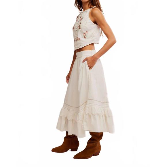 NEW FREE PEOPLE maeberrie set in white - Picture 2 of 4